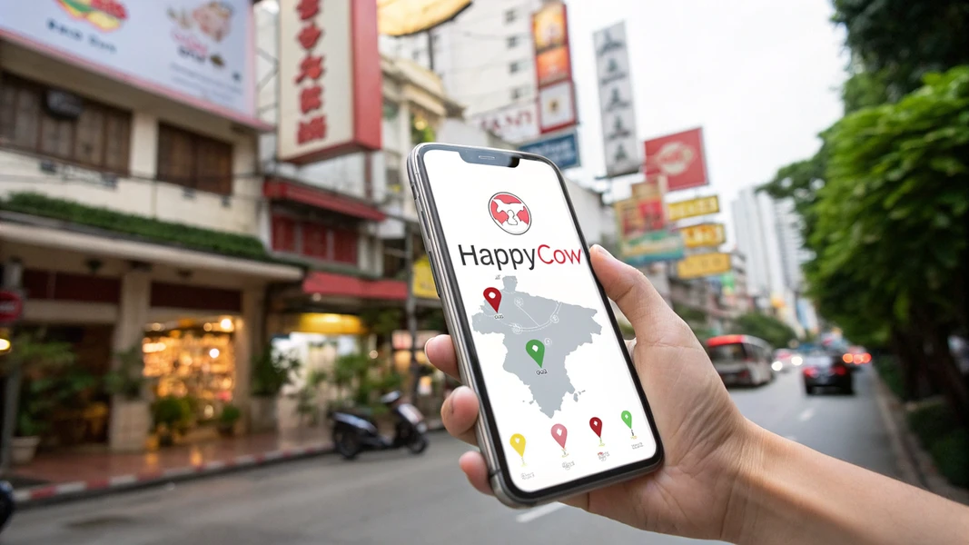 HappyCow – האפליקציה למציאת מסעדות טבעוניות וצמחוניות בתאילנד