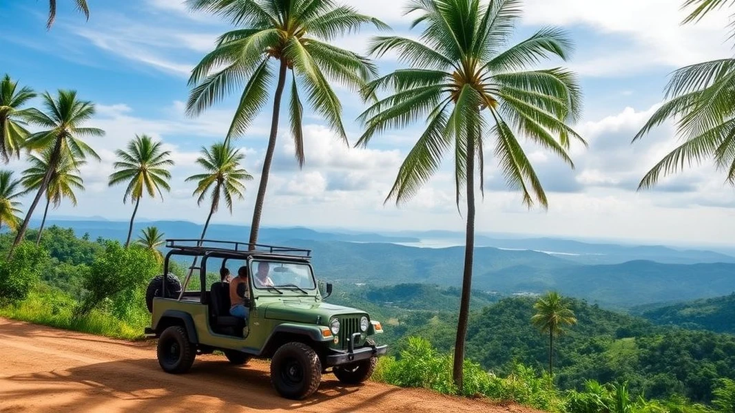 הרפתקת שטח בקוסמוי: טיול ג’יפים בין נופים סודיים