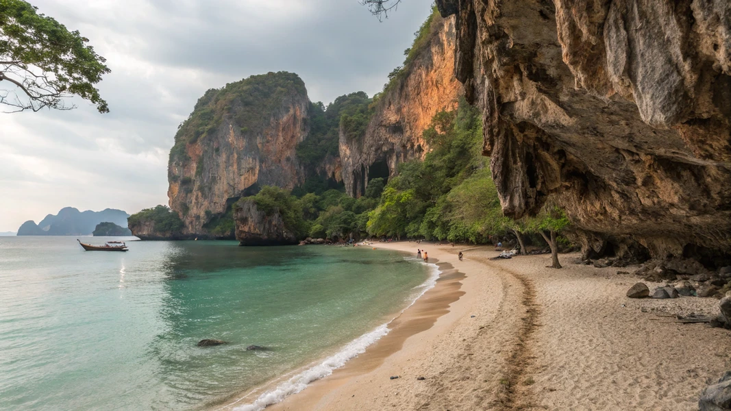 Phra Nang Cave Beach – חוף קסום בין צוקים, מערות ומים צלולים