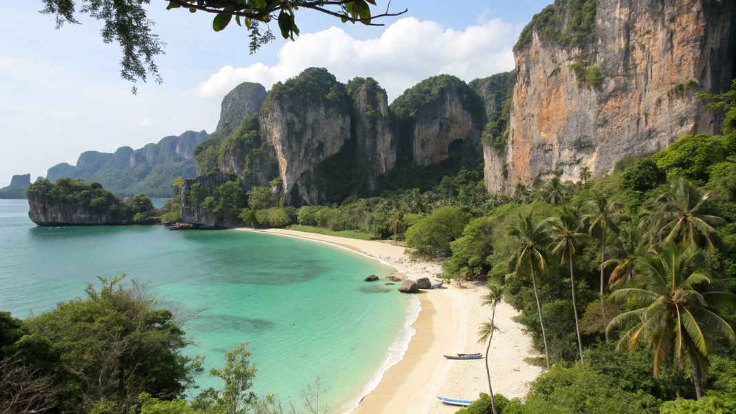 Railay Beach – גן עדן טרופי מבודד בין מצוקים מרהיבים