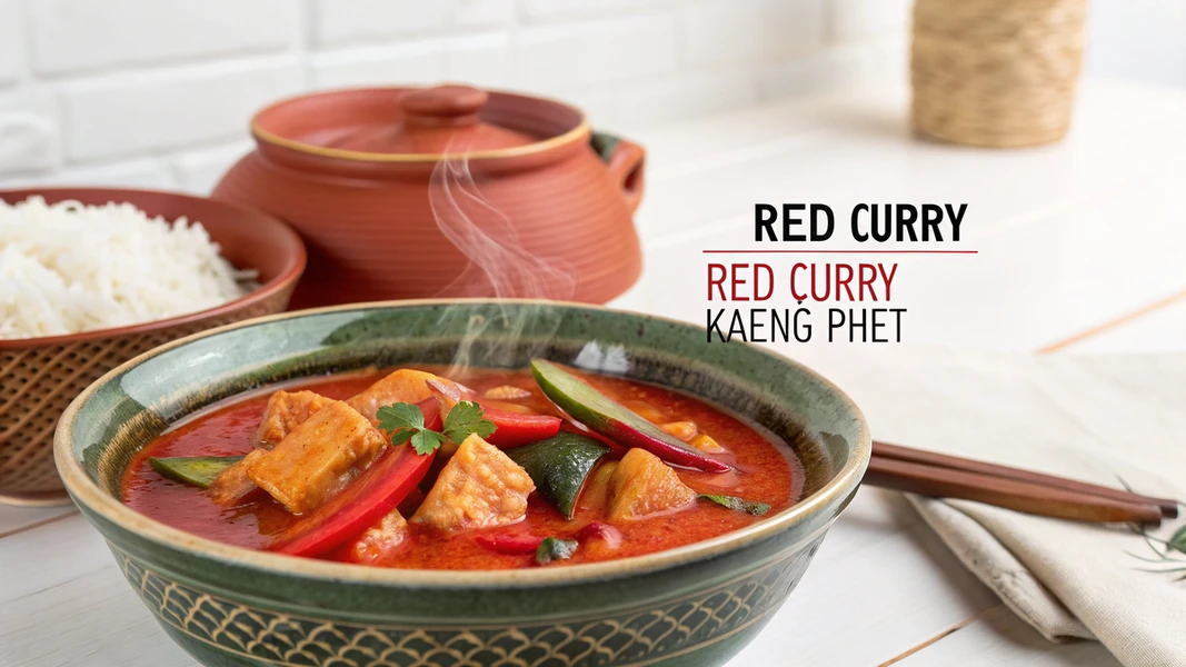 קארי אדום – Red Curry / แกงเผ็ด – Kaeng Phet